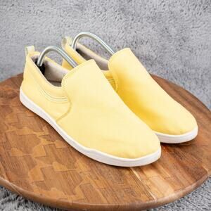 Vionic Womens Yellow Casual Flats Size 9 Slip On Summer Beach Shoes